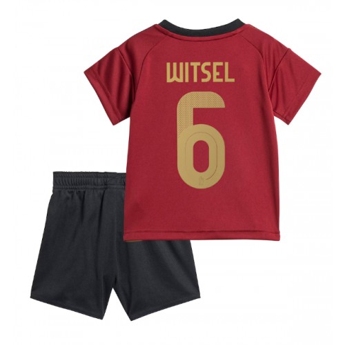 Fotbalové Dres Belgie Axel Witsel #6 Dětské Domácí ME 2024 Krátký Rukáv (+ trenýrky)